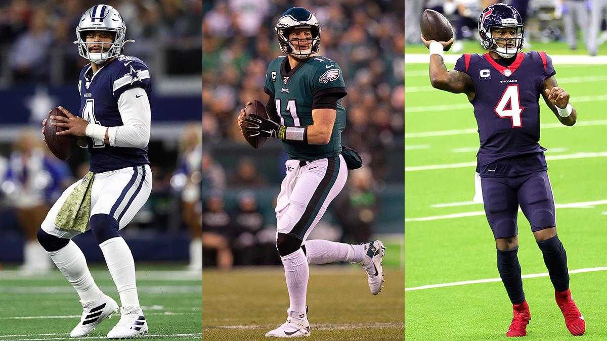 Dak Prescott, Carson Wentz and Deshaun Watson